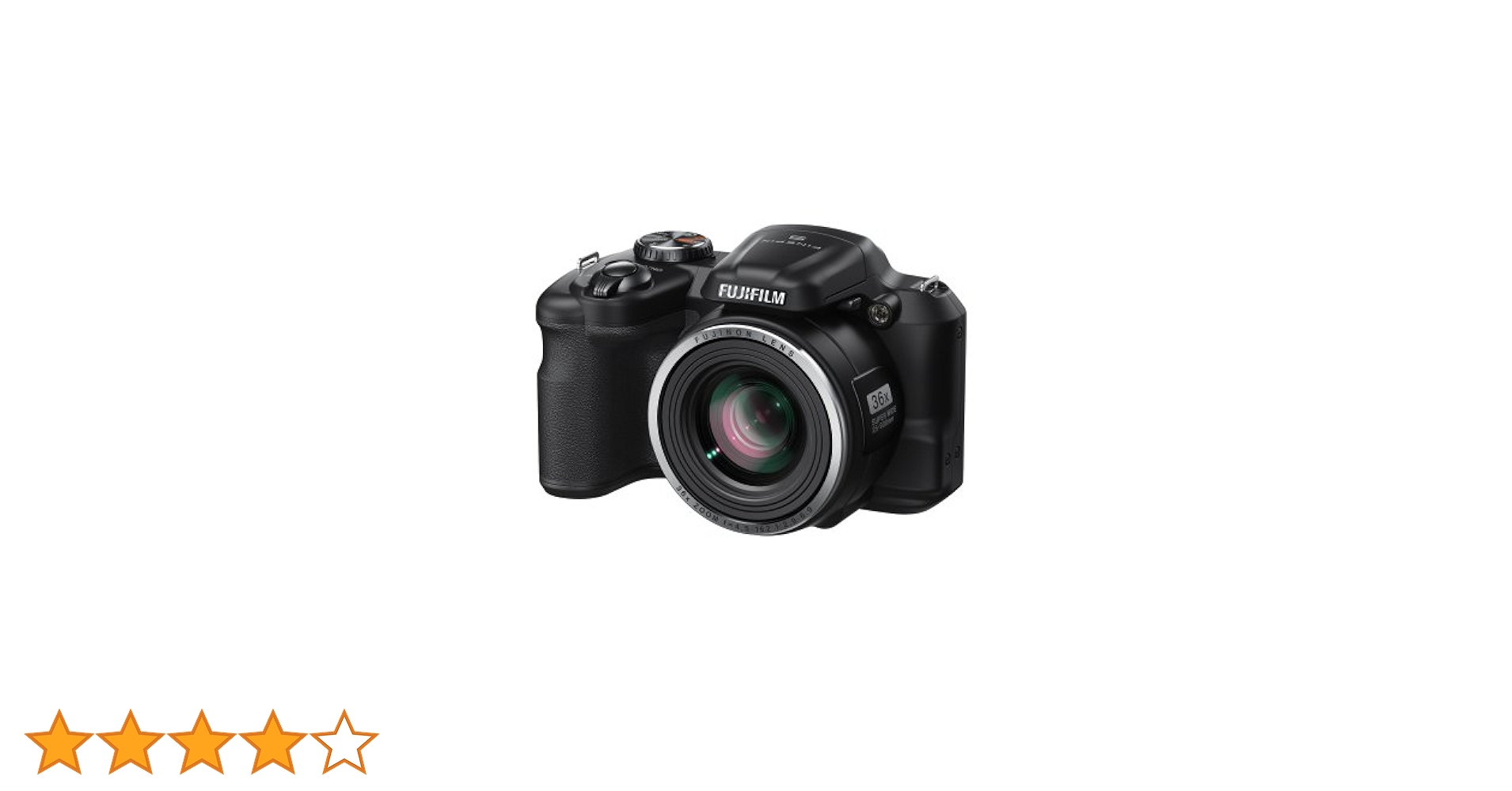 Fujifilm FinePix S8600 Camera - Black (16MP, 36x Optical
